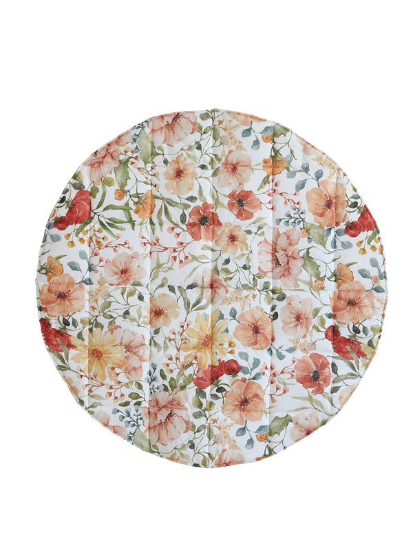 Moi Mili “Flower Power” Round Cotton Mat