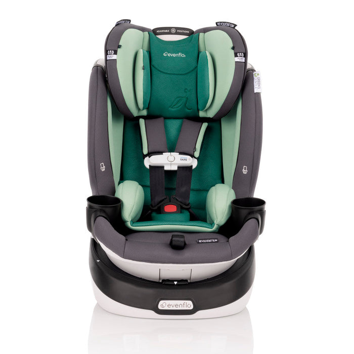 Evenflo® Revolve360 Slim 2-in-1 Rotational Car Seat with Green & Gentle Fabric