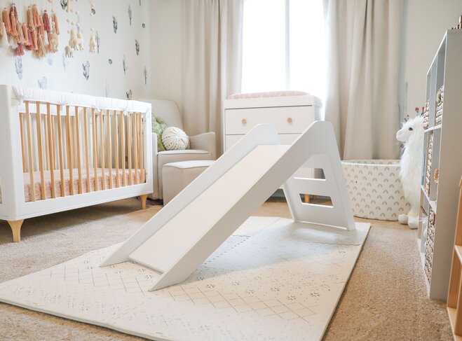 Little Big Playroom Modern White Indoor Slide