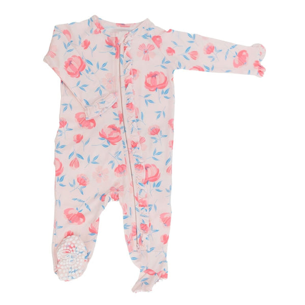 Sweet Bamboo Ruffle Footie