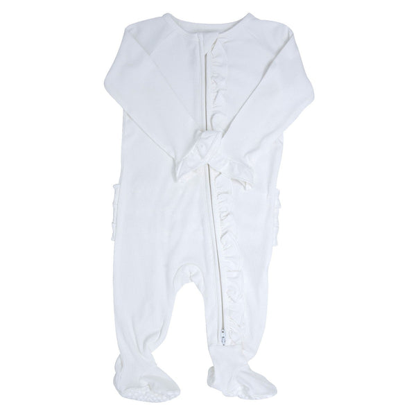 Sweet Bamboo Ruffle Footie