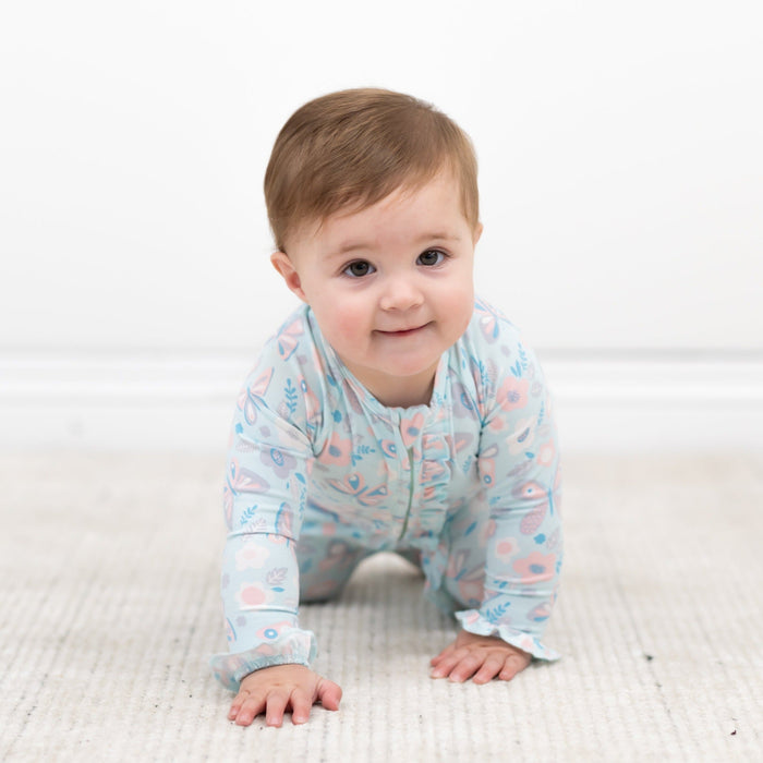 Sweet Bamboo Ruffle Footie