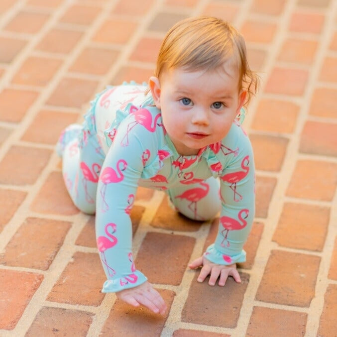 Sweet Bamboo Ruffle Footie