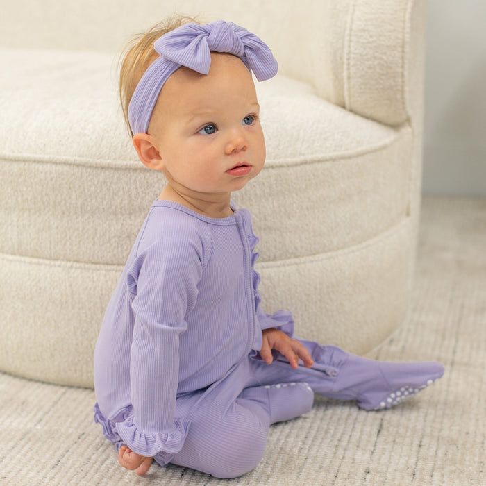 Sweet Bamboo Ruffle Footie