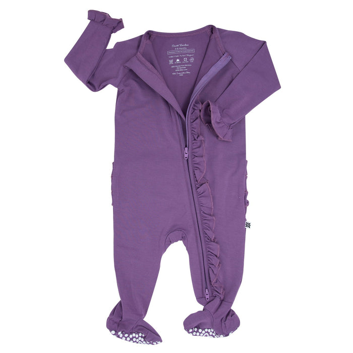 Sweet Bamboo Ruffle Footie