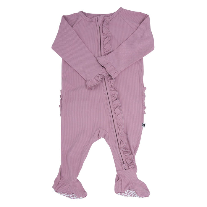 Sweet Bamboo Ruffle Footie