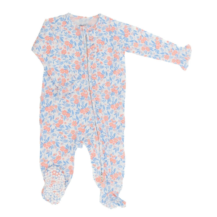 Sweet Bamboo Ruffle Footie