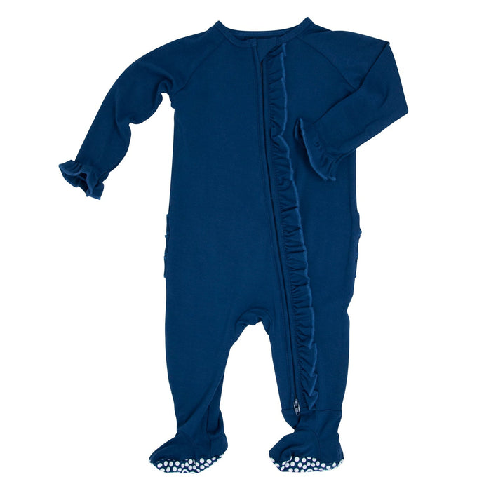 Sweet Bamboo Ruffle Footie