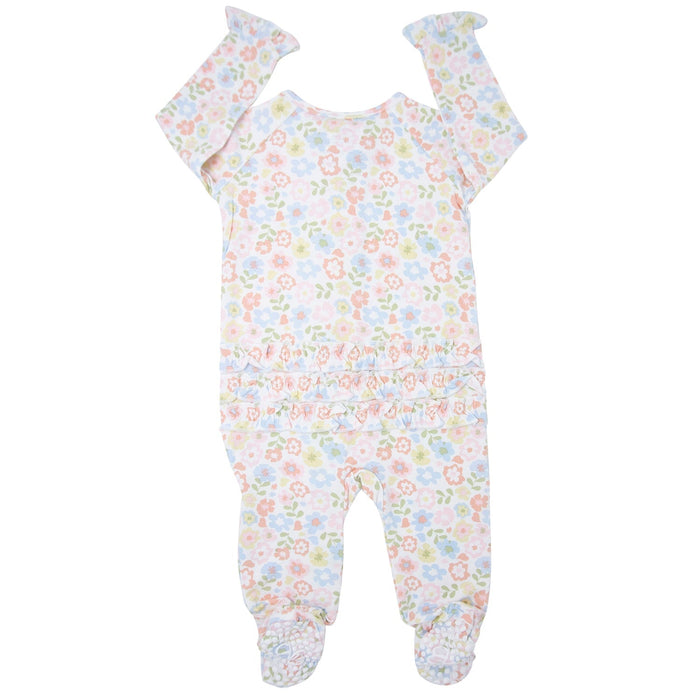 Sweet Bamboo Ruffle Footie