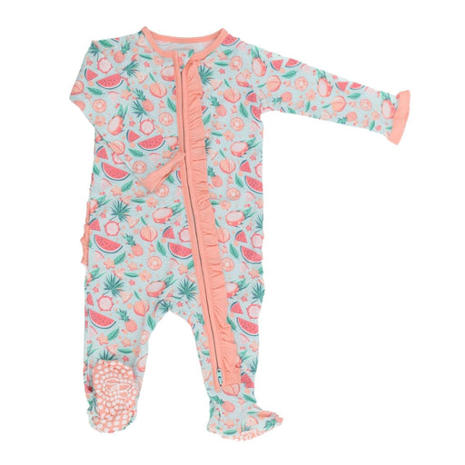 Sweet Bamboo Ruffle Footie