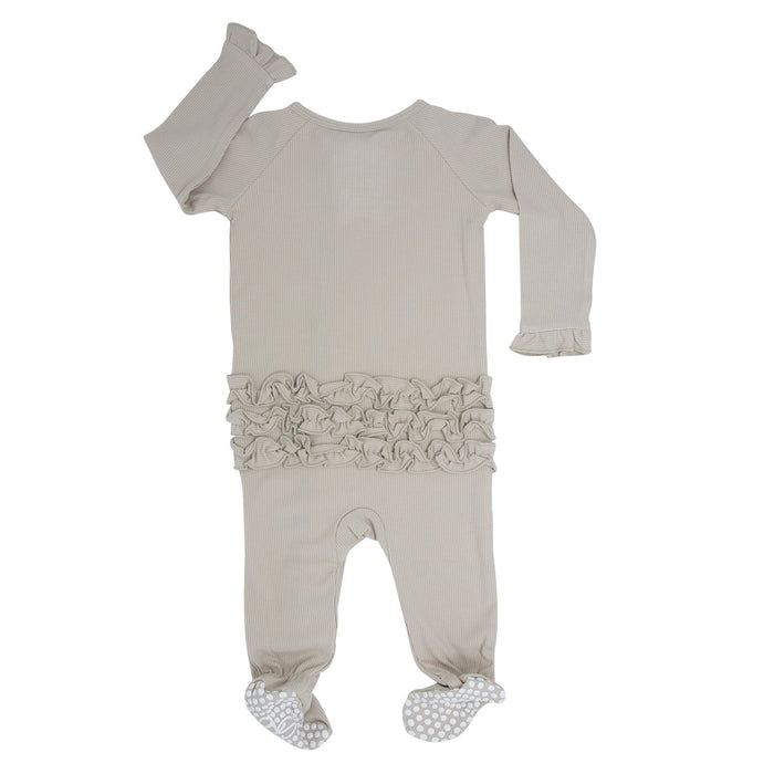 Sweet Bamboo Ruffle Footie