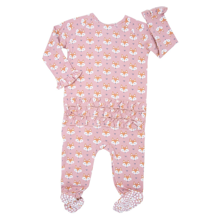 Sweet Bamboo Ruffle Footie