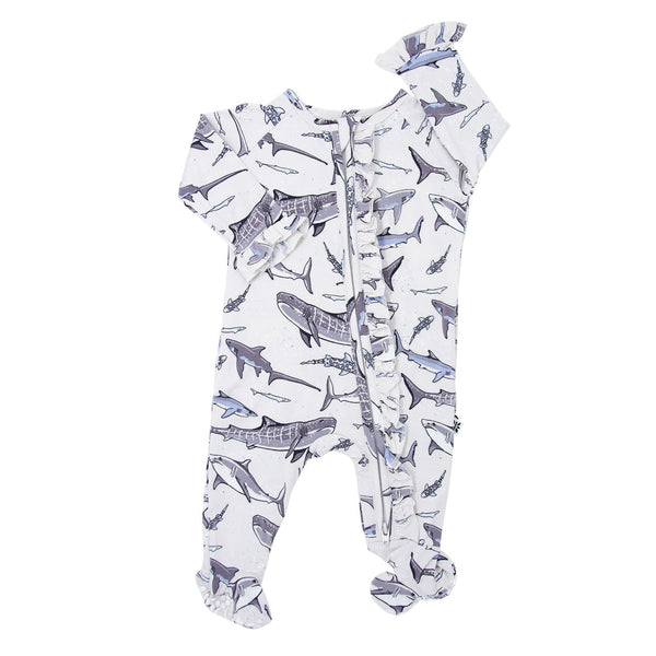 Sweet Bamboo Ruffle Footie