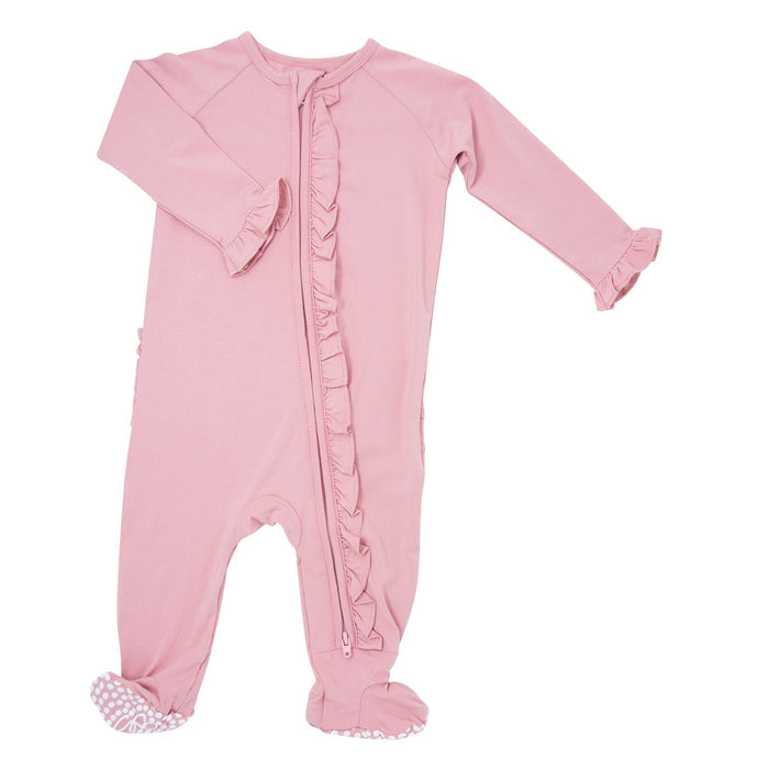 Sweet Bamboo Ruffle Footie