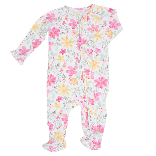 Sweet Bamboo Ruffle Footie