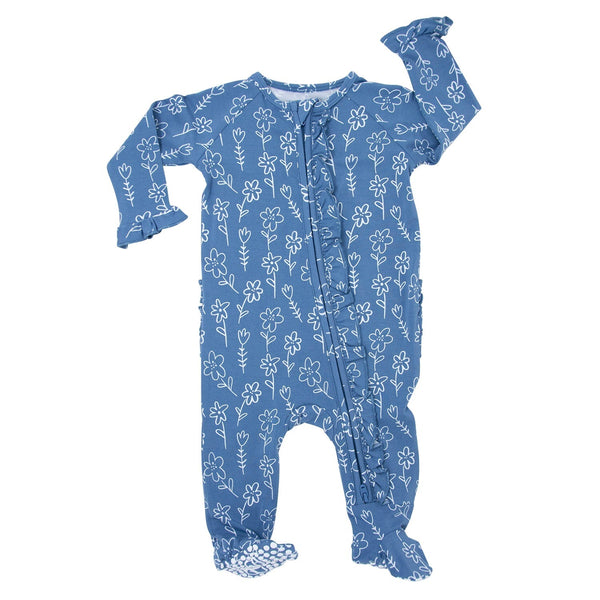 Sweet Bamboo Ruffle Footie