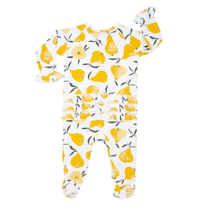 Sweet Bamboo Ruffle Footie