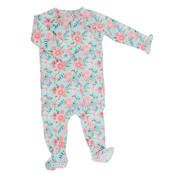 Sweet Bamboo Ruffle Footie