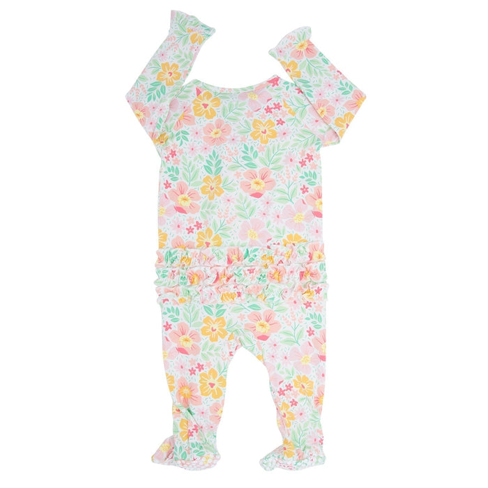 Sweet Bamboo Ruffle Footie