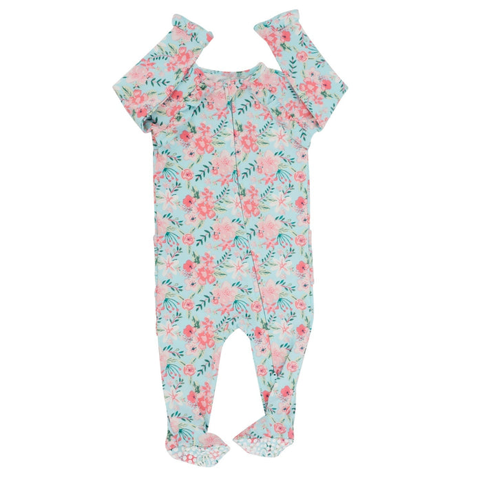 Sweet Bamboo Ruffle Footie