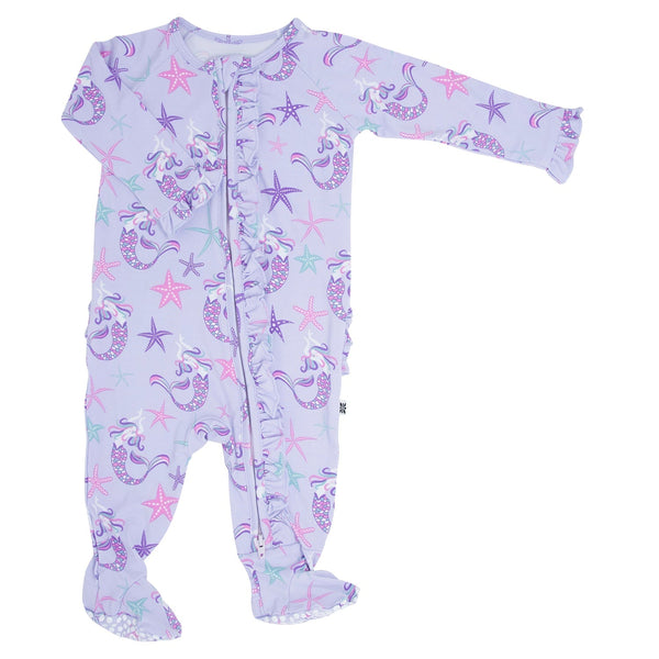 Sweet Bamboo Ruffle Footie