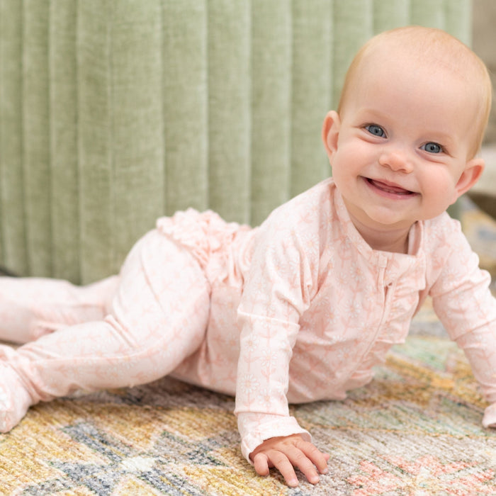 Sweet Bamboo Ruffle Footie