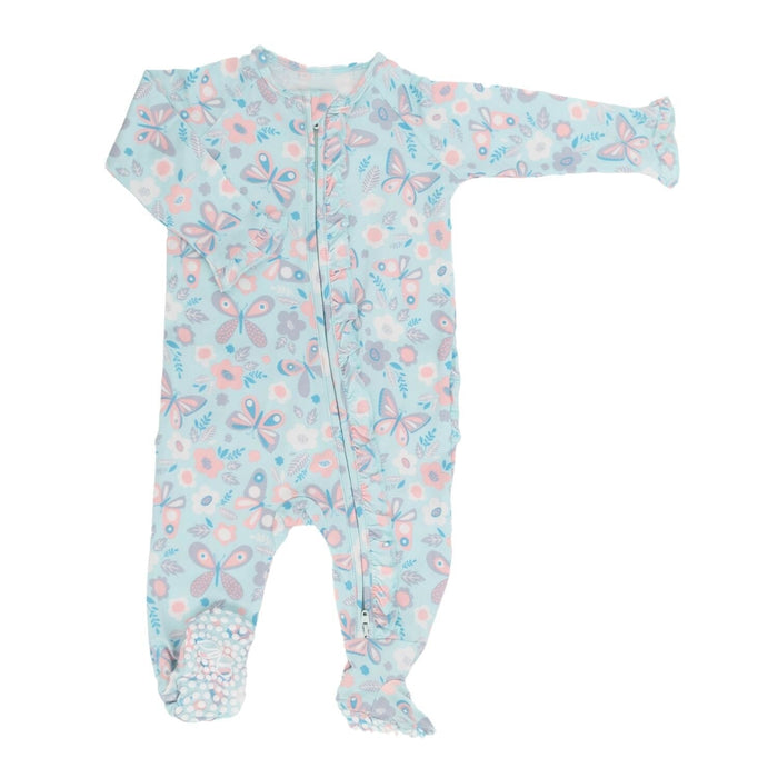 Sweet Bamboo Ruffle Footie