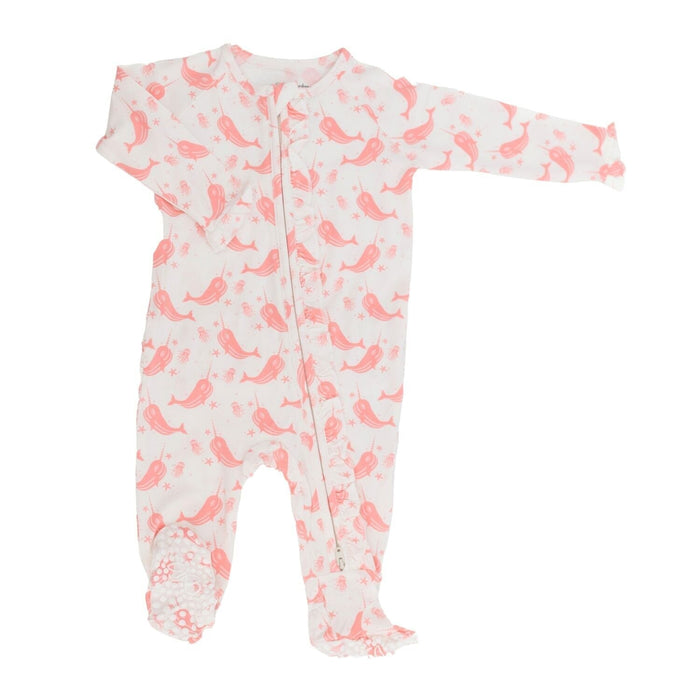 Sweet Bamboo Ruffle Footie