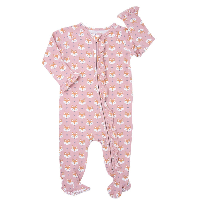 Sweet Bamboo Ruffle Footie