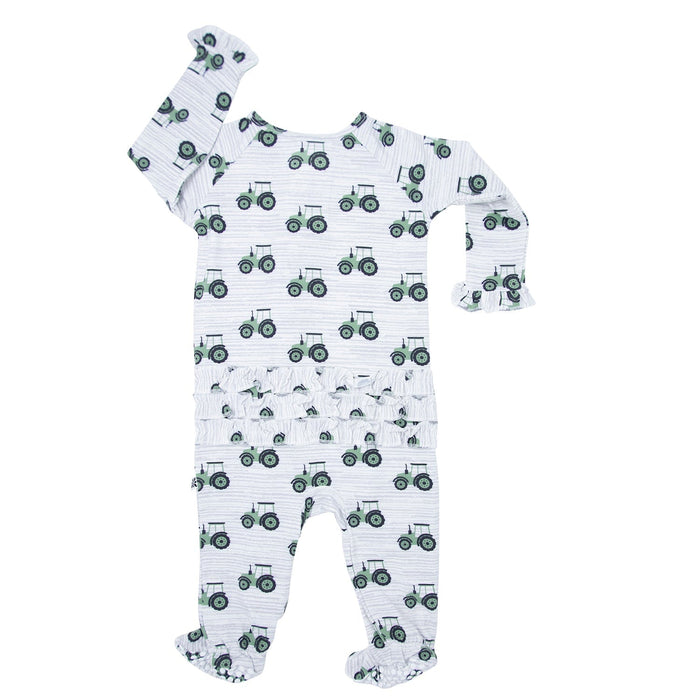 Sweet Bamboo Ruffle Footie