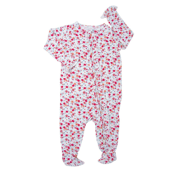 Sweet Bamboo Ruffle Footie