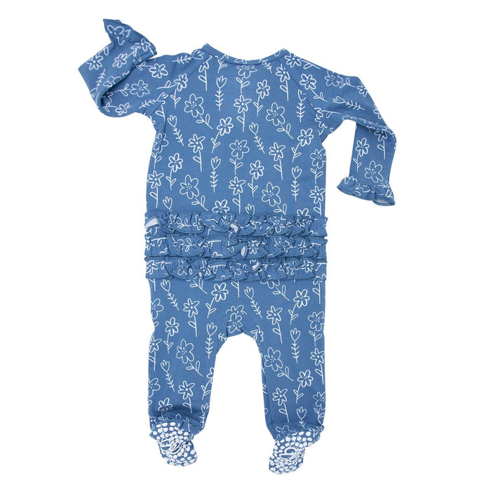 Sweet Bamboo Ruffle Footie