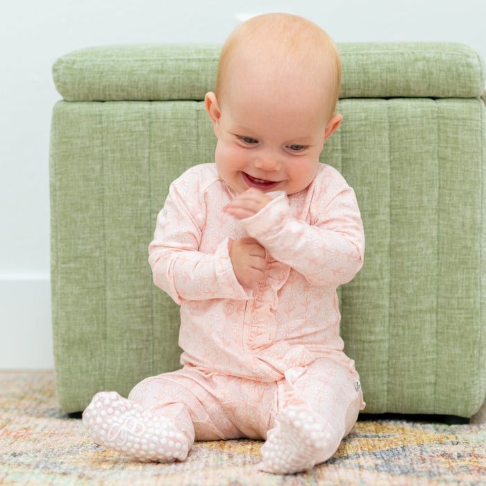 Sweet Bamboo Ruffle Footie