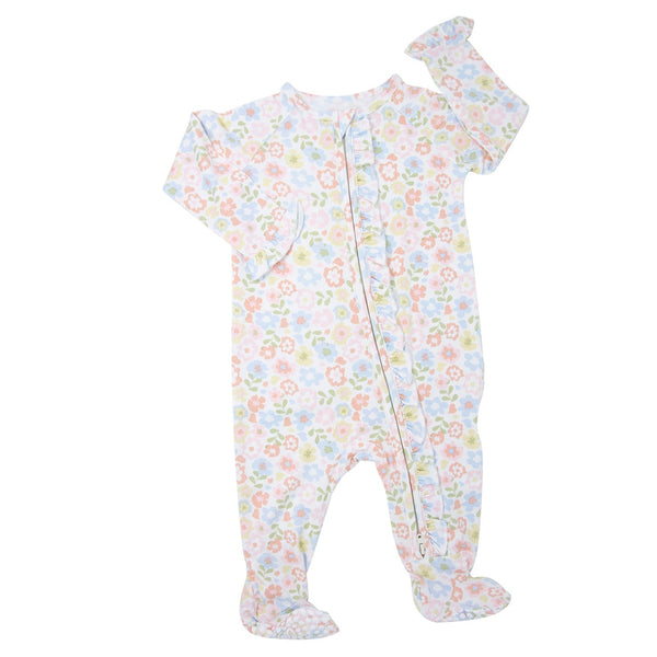 Sweet Bamboo Ruffle Footie