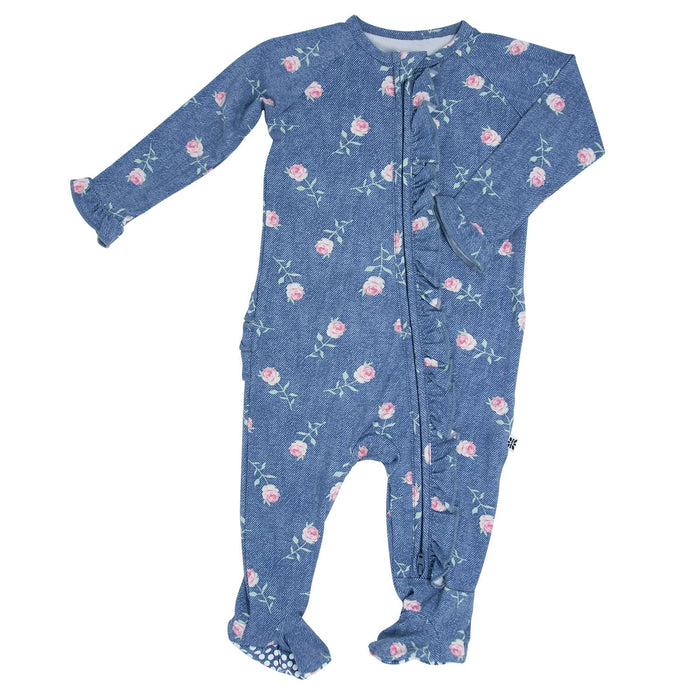 Sweet Bamboo Ruffle Footie