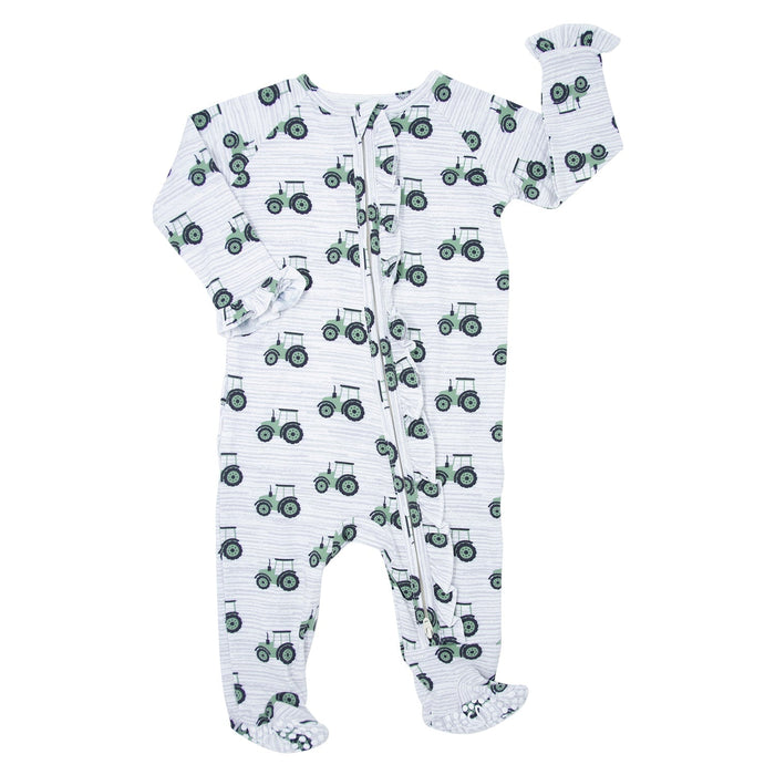 Sweet Bamboo Ruffle Footie