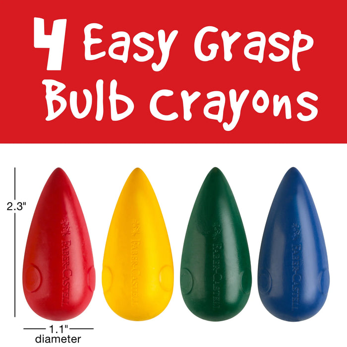 Faber-Castell 4 Count Little Creatives Easy Grasp Crayons