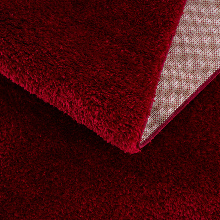 Hauteloom Heavenly Solid Red Plush Rug