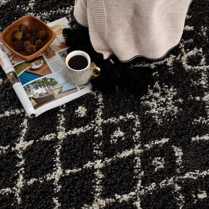 Hauteloom Godalming Black Plush Carpet