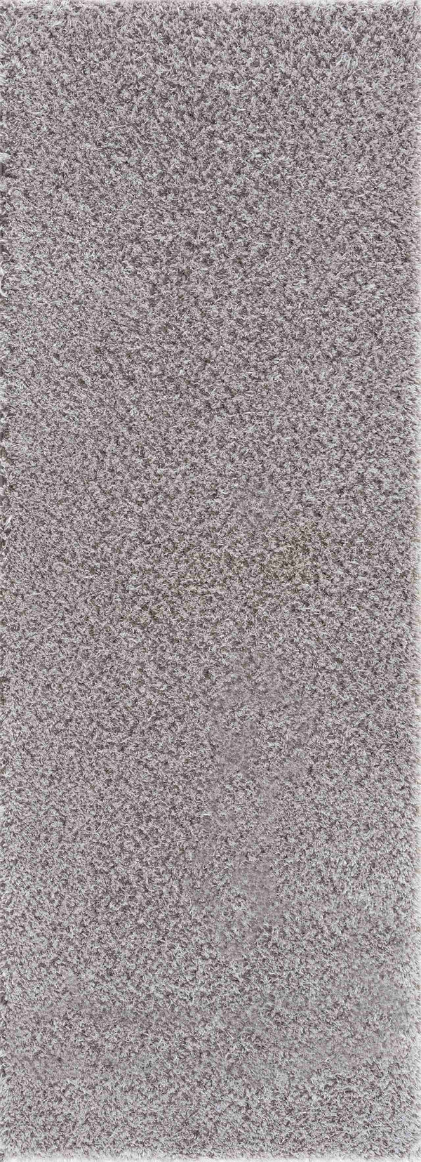 Hauteloom Heavenly Solid Light Gray Plush Rug