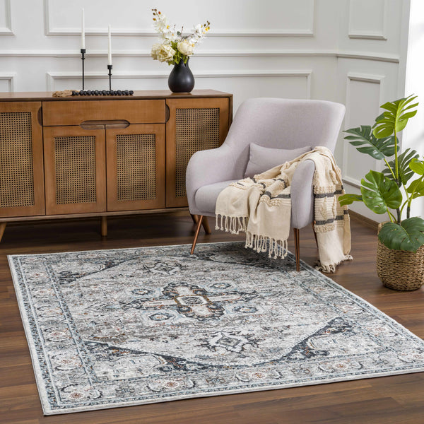 Hauteloom Liverpool Gray & Blue Area Rug