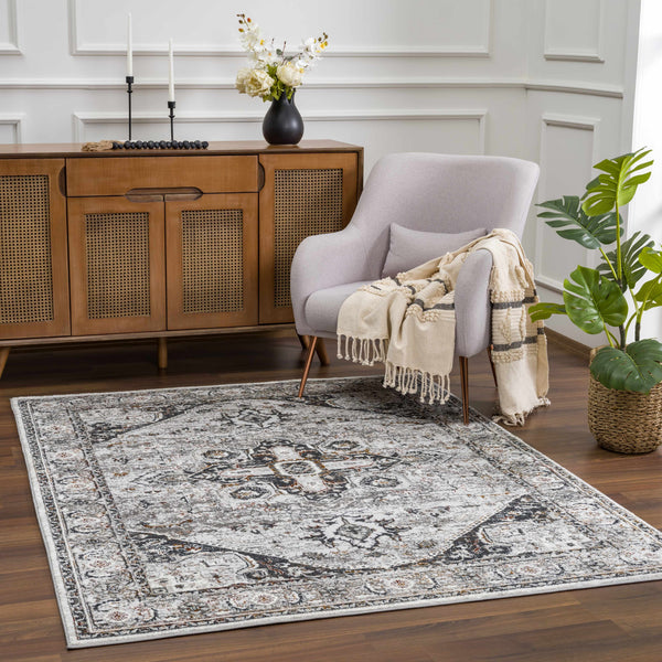 Hauteloom Liverpool Dark Gray Area Rug