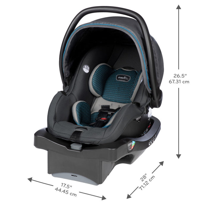 Evenflo® LiteMax DLX Infant Car Seat with SafeZone Load Leg Base