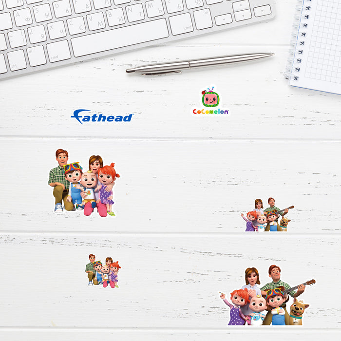 Fathead JJ Family Minis        - Officially Licensed CoComelon Removable     Adhesive Decal