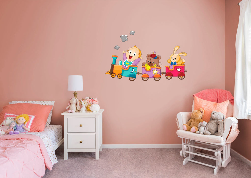 Fathead Nursery:  Happy Kid Icon        -   Removable Wall   Adhesive Decal