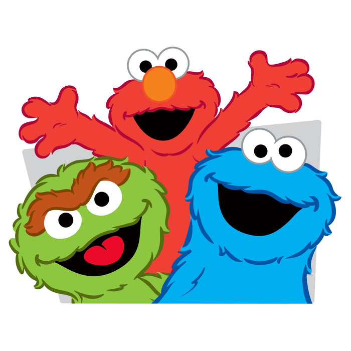 Fathead Group 2 Window Cling - Officially Licensed Sesame Street Removable Window Static Decal