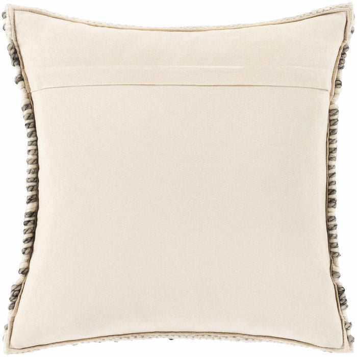 Hauteloom Sagamore Cream Trellis Wool&Cotton Throw Pillow