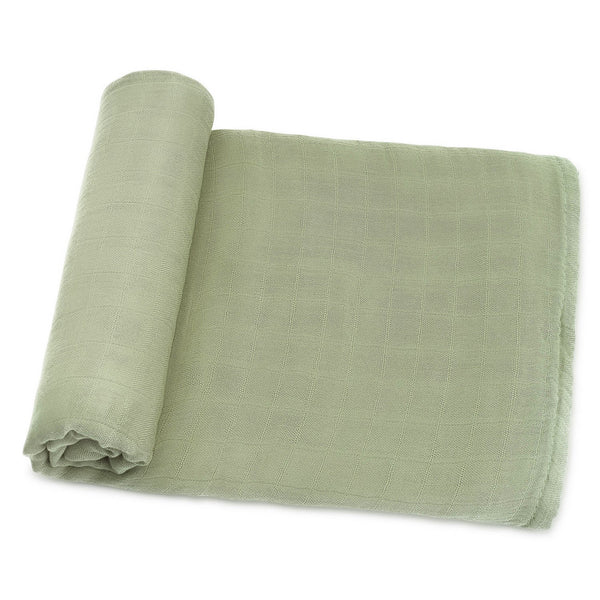 Comfy Cubs Muslin Swaddle Blanket, 1 Pack - Sage