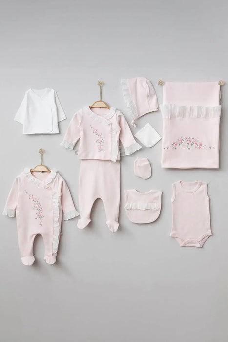 THA Dressing Sandra Pink Newborn Coming Home Set