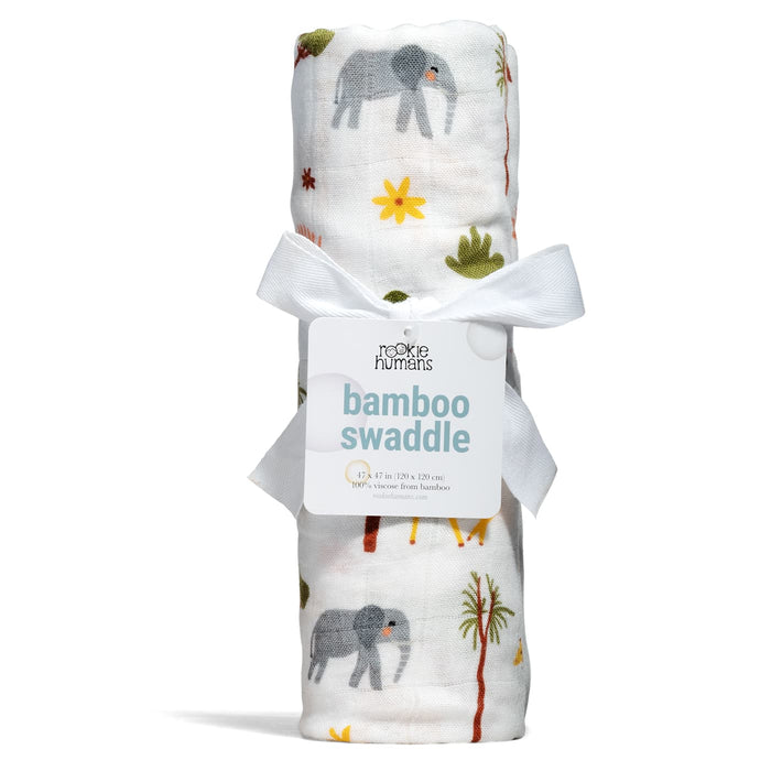 Rookie Humans In The Savanna bamboo swaddle